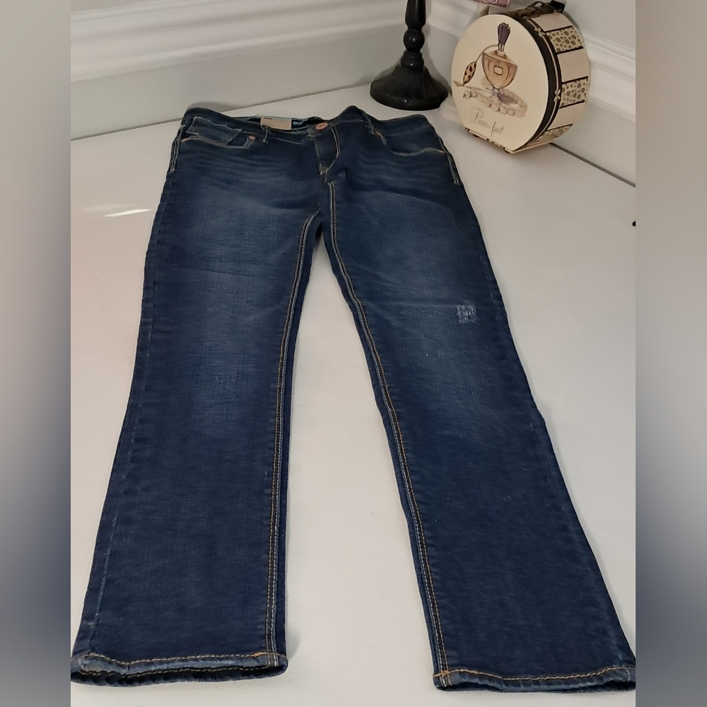 Levi's Skinny Adjustable Waist Stretch Denim Jeans Kids Girls Sz 12 NWT - Picture 3 of 10
